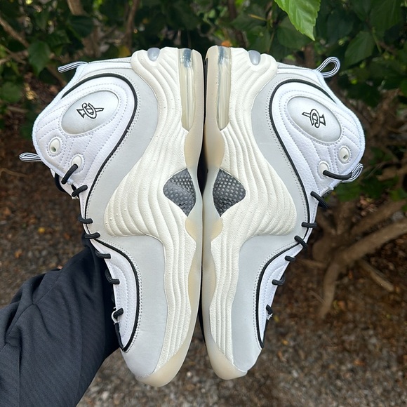 Nike Mens Air Penny 2 White Black Sail Photo Dust FB7727-100 Size 11 - Picture 6 of 8